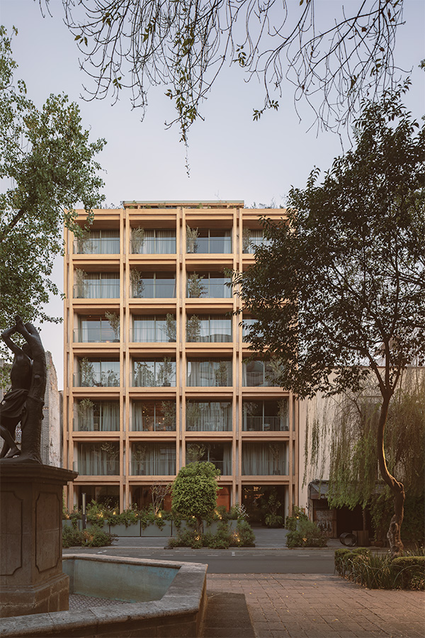 Proyecto inmobiliario ONTO Álvaro Obregón con arquitectura contemporánea y líneas limpias, desarrollado para inversión residencial en CDMX.