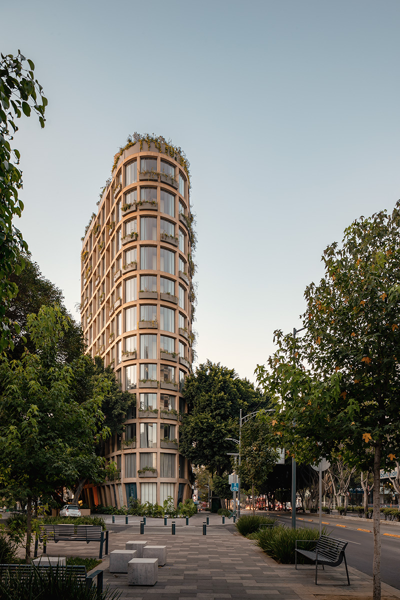 Fachada del desarrollo ONTO Tonalá, proyecto residencial con diseño arquitectónico moderno desarrollado por SEDE Desarrollos